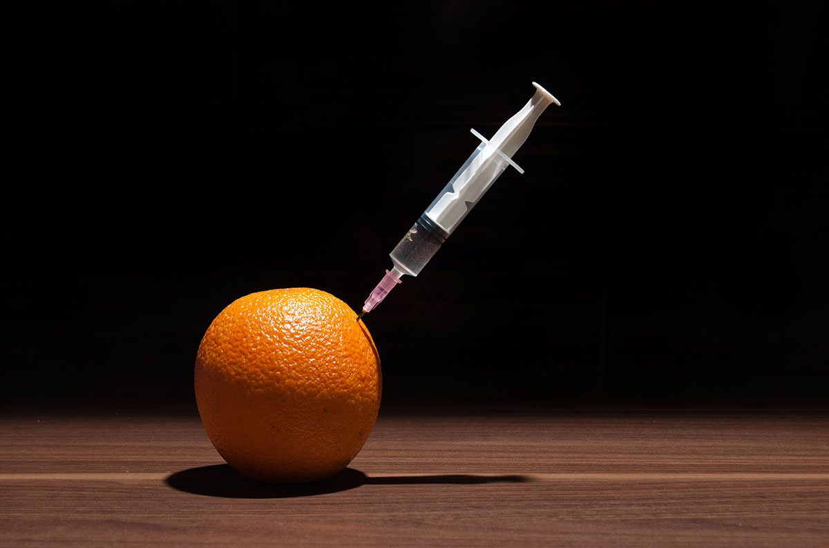 GMO fruit needle injection